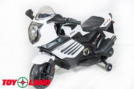 Электромотоцикл - Moto Sport LQ168, белый, свет и звук 